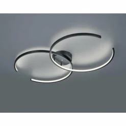 Luminaires Trio Plafonnier Trio Leuchten WIZ CITIZEN LED Noir, 2 lumières, Télécommandes, Changeur de couleurs