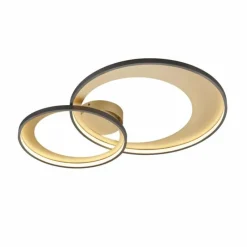 Luminaires Rustiques-Luminaires Trio Plafonnier Trio Leuchten GRANADA LED Noir, 1 lumière