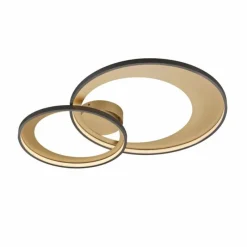 Luminaires Rustiques-Luminaires Trio Plafonnier Trio Leuchten GRANADA LED Noir, 1 lumière