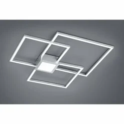 Luminaires Trio Plafonnier Trio Leuchten HYDRA LED Nickel mat, 1 lumière* Éclairage Led