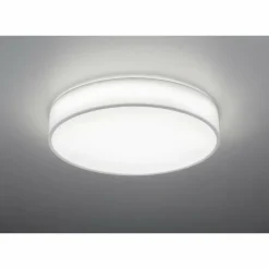 Lampes En Tissu-Luminaires Trio Plafonnier Trio LUGANO LED Blanc, 1 lumière, Télécommandes