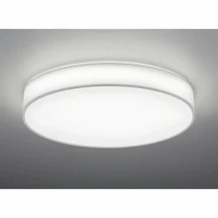 Lampes En Tissu-Luminaires Trio Plafonnier Trio LUGANO LED Blanc, 1 lumière, Télécommandes