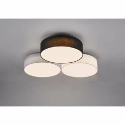 Lampes En Tissu-Luminaires Trio Plafonnier Trio Lugano LED Blanc, 1 lumière