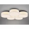 Lampes En Tissu-Luminaires Trio Plafonnier Trio Lugano LED Blanc, 1 lumière