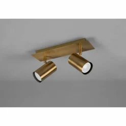 Luminaires Trio Plafonnier Trio Marley Vieux laiton, 2 lumières* Spots Et Projecteurs