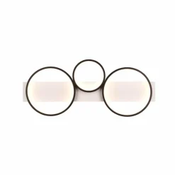 Lampes En Bois-Luminaires Trio Plafonnier Trio Medera LED Noir, Blanc, 1 lumière