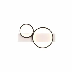 Lampes En Bois-Luminaires Trio Plafonnier Trio Medera LED Noir, Blanc, 1 lumière