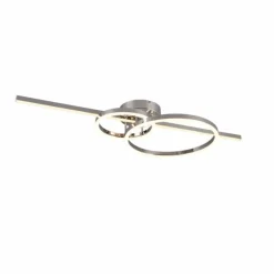 Luminaires Trio Plafonnier Trio MONTILLA LED Chrome, 1 lumière, Télécommandes* Éclairage Led