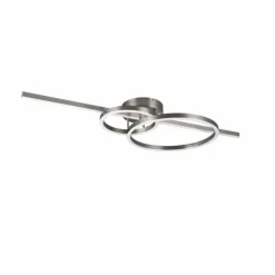 Luminaires Trio Plafonnier Trio MONTILLA LED Nickel mat, 1 lumière, Télécommandes* Éclairage Led