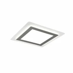 Luminaires Trio Plafonnier Trio MORGAN LED Nickel mat, 1 lumière, Télécommandes* Éclairage Led