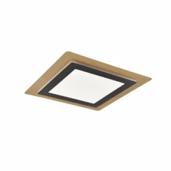 Lampes Dorées-Luminaires Trio Plafonnier Trio MORGAN LED Or, Noir, 1 lumière, Télécommandes