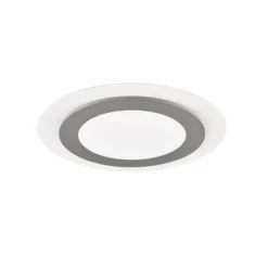 Luminaires Trio Plafonnier Trio MORGAN LED Nickel mat, 1 lumière, Télécommandes* Éclairage Led
