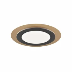 Lampes Dorées-Luminaires Trio Plafonnier Trio MORGAN LED Or, Noir, 1 lumière, Télécommandes