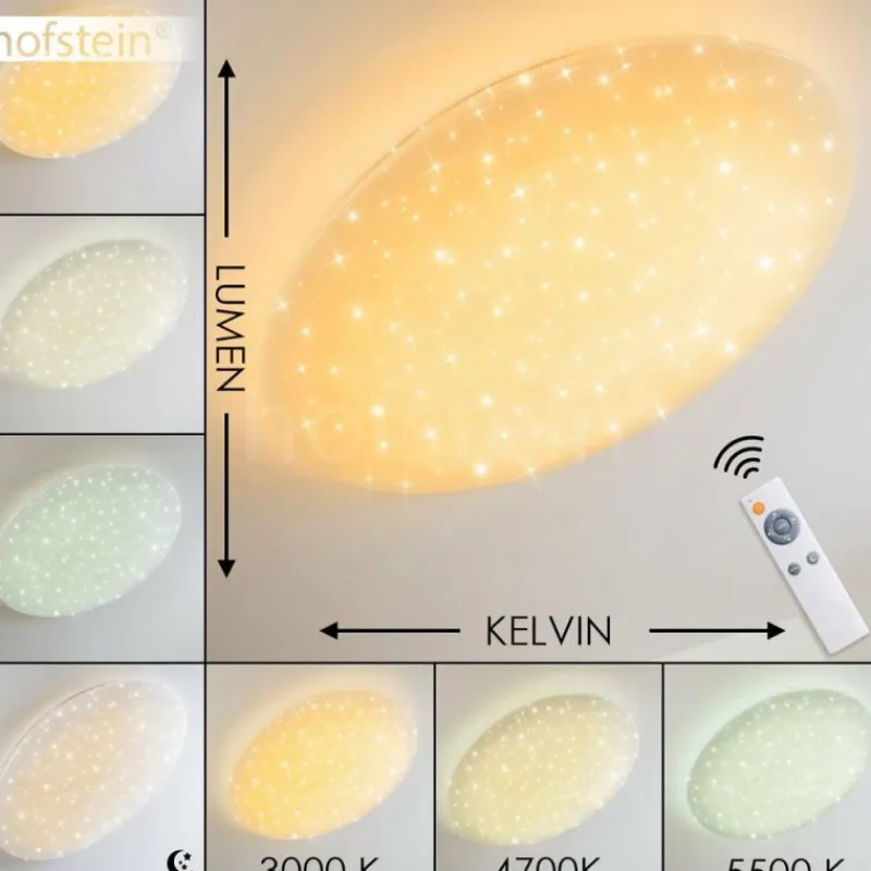 Luminaires Trio Plafonnier Trio NAGANO LED Blanc, 1 lumière, Télécommandes, Changeur de couleurs* Éclairage Led