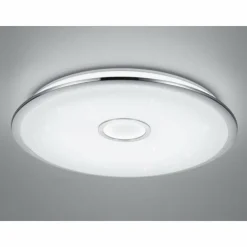 Luminaires Trio Plafonnier Trio OSAKA LED Chrome, 1 lumière, Télécommandes* Éclairage Led