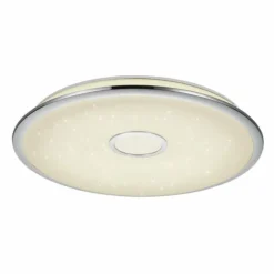 Luminaires Trio Plafonnier Trio OSAKA LED Chrome, 1 lumière, Télécommandes* Éclairage Led