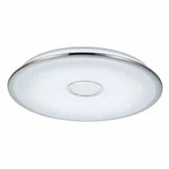 Luminaires Trio Plafonnier Trio OSAKA LED Chrome, 1 lumière, Télécommandes* Éclairage Led