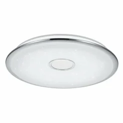 Luminaires Trio Plafonnier Trio OSAKA LED Chrome, 1 lumière, Télécommandes* Éclairage Led