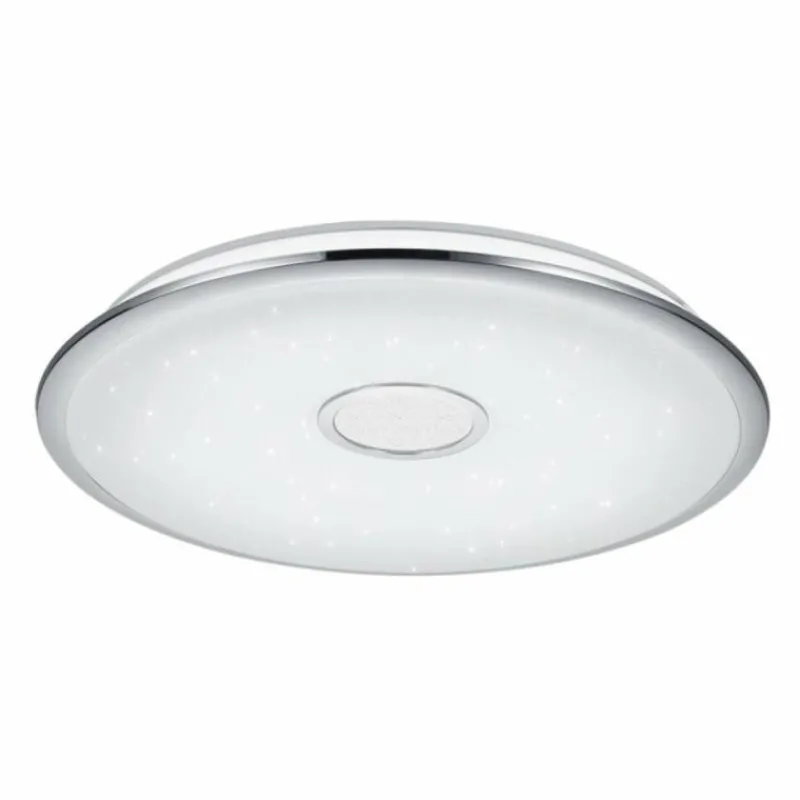 Luminaires Trio Plafonnier Trio OSAKA LED Chrome, 1 lumière, Télécommandes* Éclairage Led