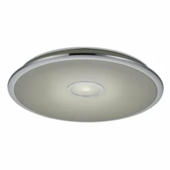 Luminaires Trio Plafonnier Trio OSAKA LED Chrome, 1 lumière, Télécommandes* Éclairage Led