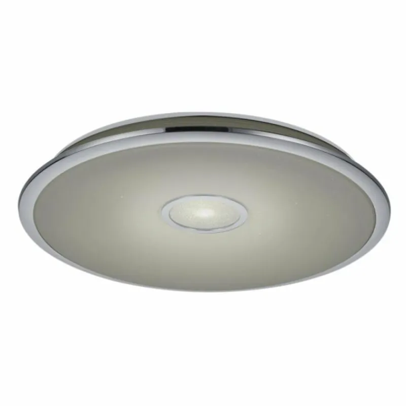 Luminaires Trio Plafonnier Trio OSAKA LED Chrome, 1 lumière, Télécommandes* Éclairage Led