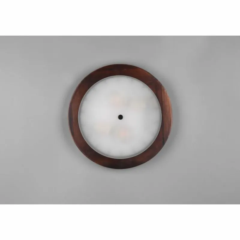 Lampes Vintages & Rétros-Luminaires Trio Plafonnier Trio Pali Bois foncé, 2 lumières