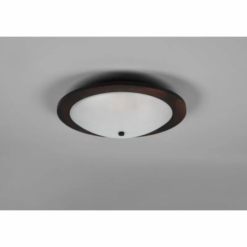 Lampes Vintages & Rétros-Luminaires Trio Plafonnier Trio Pali Bois foncé, 2 lumières