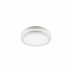 Luminaires Trio Plafonnier Trio Piave LED Blanc, 1 lumière, Détecteur de mouvement