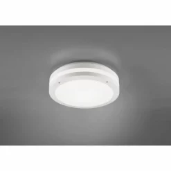 Luminaires Trio Plafonnier Trio Piave LED Blanc, 1 lumière, Détecteur de mouvement