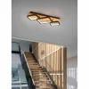 Lampes En Bois-Luminaires Trio Plafonnier Trio Rama LED Écru, Noir, 1 lumière
