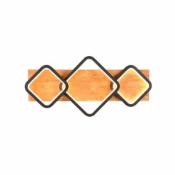 Lampes En Bois-Luminaires Trio Plafonnier Trio Rama LED Écru, Noir, 1 lumière