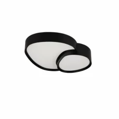 Luminaires Trio Plafonnier Trio RISE LED Noir, 1 lumière, Télécommandes* Éclairage Led