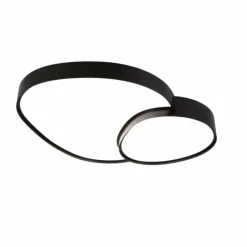 Luminaires Trio Plafonnier Trio RISE LED Noir, 1 lumière, Télécommandes* Éclairage Led