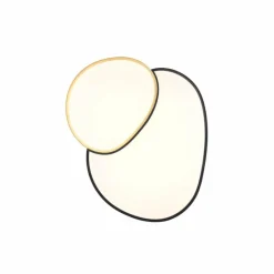 Lampes Dorées-Luminaires Trio Plafonnier Trio RISE LED Noir doré, 1 lumière, Télécommandes