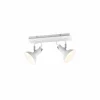 Luminaires Trio Plafonnier Trio Roxie Blanc, 2 lumières* Spots Et Projecteurs