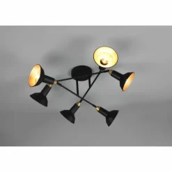 Luminaires Trio Plafonnier Trio Roxie Noir, 6 lumières* Plafonniers