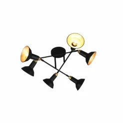 Luminaires Trio Plafonnier Trio Roxie Noir, 6 lumières* Plafonniers