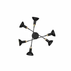 Luminaires Trio Plafonnier Trio Roxie Noir, 6 lumières* Plafonniers