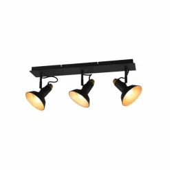 Luminaires Trio Plafonnier Trio Roxie Noir, 3 lumières* Spots Et Projecteurs