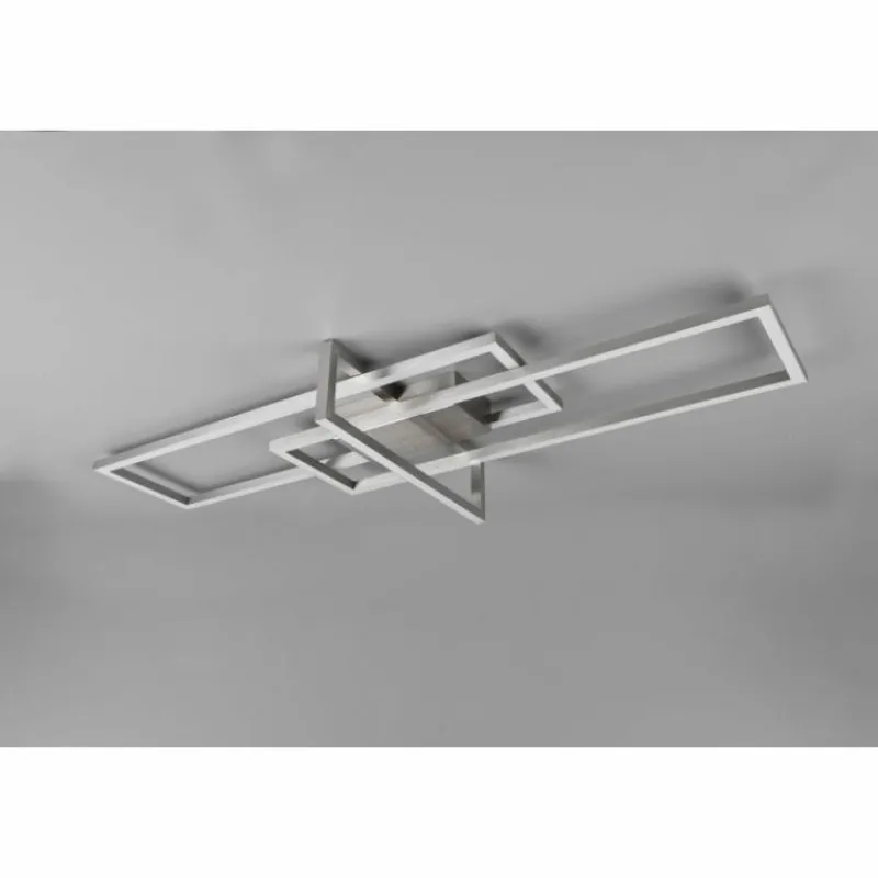 Luminaires Trio Plafonnier Trio Salinas LED Nickel mat, 1 lumière* Éclairage Led