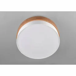 Lampes En Tissu-Luminaires Trio Plafonnier Trio Seasons Écru, Nickel mat, 3 lumières