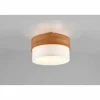 Lampes En Tissu-Luminaires Trio Plafonnier Trio Seasons Écru, Nickel mat, 2 lumières