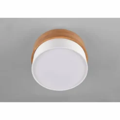 Lampes En Tissu-Luminaires Trio Plafonnier Trio Seasons Écru, Nickel mat, 2 lumières