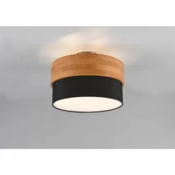 Lampes En Tissu-Luminaires Trio Plafonnier Trio Seasons Nickel mat, 2 lumières