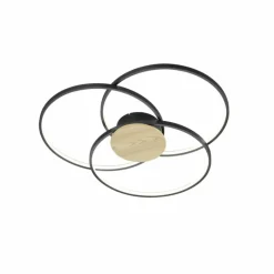 Luminaires Trio Plafonnier Trio Sedona LED Noir, 1 lumière* Éclairage Led