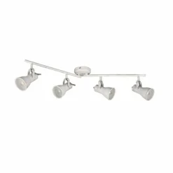 Lampes Vintages & Rétros-Luminaires Trio Plafonnier Trio Steam Ancien, Blanc, 4 lumières