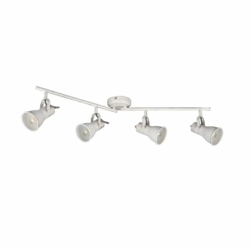 Lampes Vintages & Rétros-Luminaires Trio Plafonnier Trio Steam Ancien, Blanc, 4 lumières