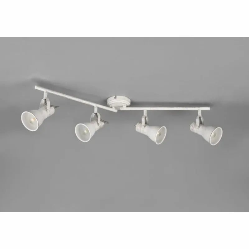 Lampes Vintages & Rétros-Luminaires Trio Plafonnier Trio Steam Ancien, Blanc, 4 lumières