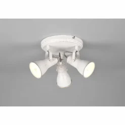Luminaires Trio Plafonnier Trio Steam Ancien, Blanc, 3 lumières* Spots Et Projecteurs