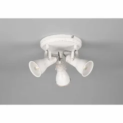 Luminaires Trio Plafonnier Trio Steam Ancien, Blanc, 3 lumières* Spots Et Projecteurs